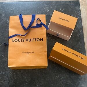Louis Vuitton Orange and Blue Packaging Set